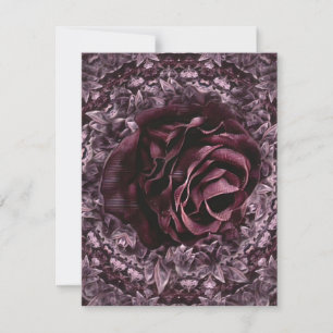 Rose Mandala Feiertagskarte