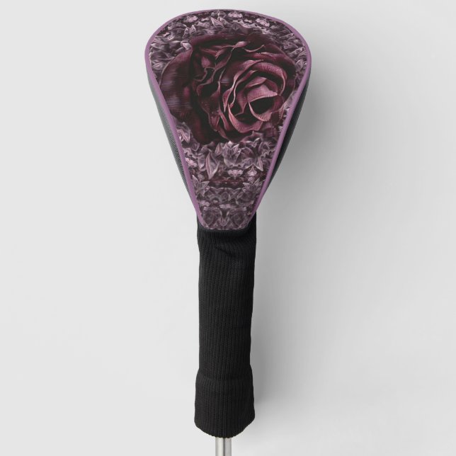 Rose Mandala Golf Headcover (Vorderseite)