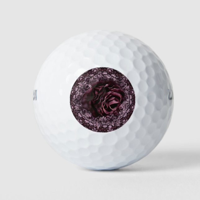 Rose Mandala Golfball (Vorderseite)