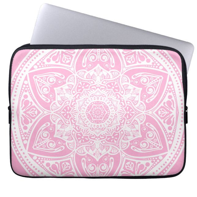 Rose Mandala Laptopschutzhülle (Vorderseite)