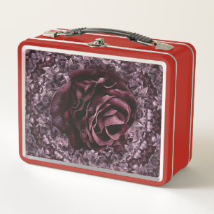 Rose Mandala Metall Brotdose