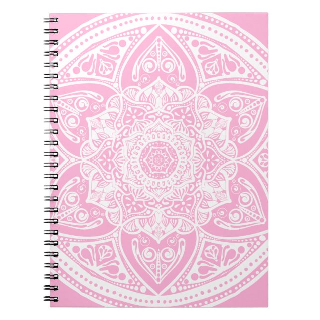 Rose Mandala Notizblock (Vorderseite)