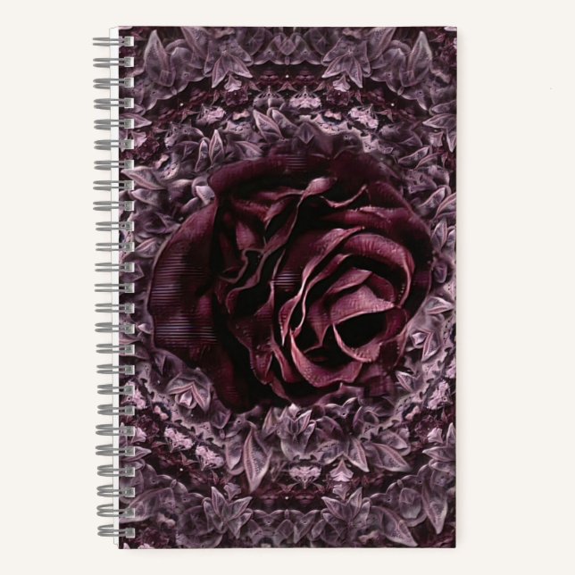 Rose Mandala Notizbuch (Vorderseite)