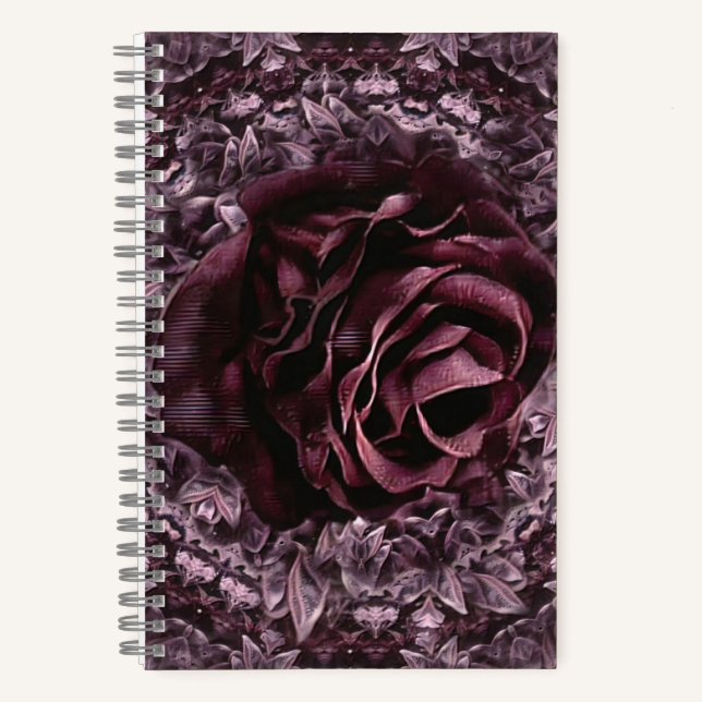 Rose Mandala  Notizbuch (Vorderseite)