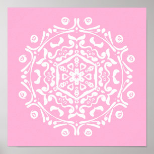 Rose Mandala Poster