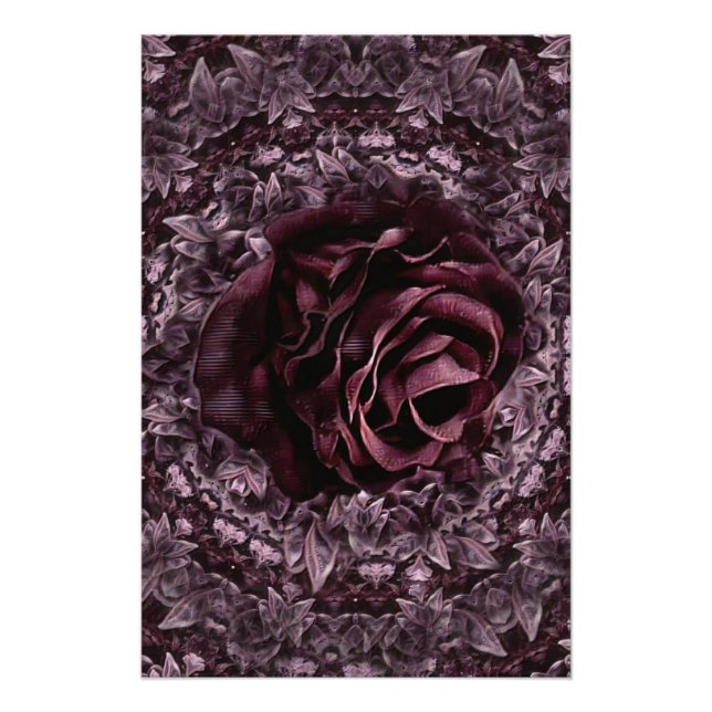 Rose Mandala Poster (Vorderseite)