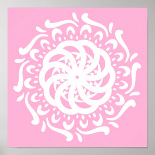 Rose Mandala Poster