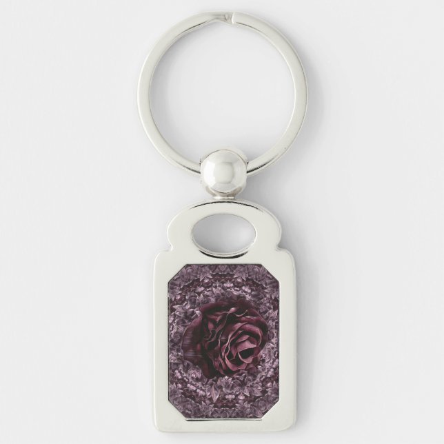 Rose Mandala Schlüsselanhänger (Vorderseite)