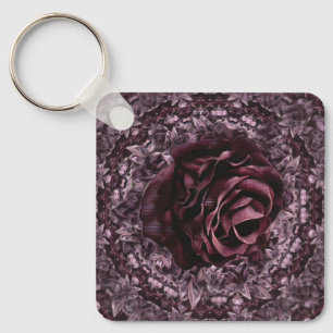 Rose Mandala Schlüsselanhänger