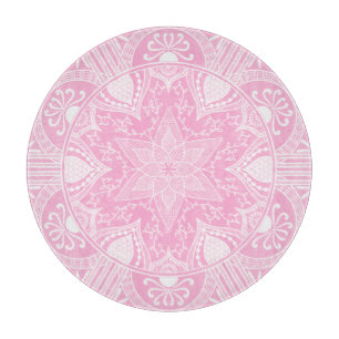 Rose Mandala Schneidebrett