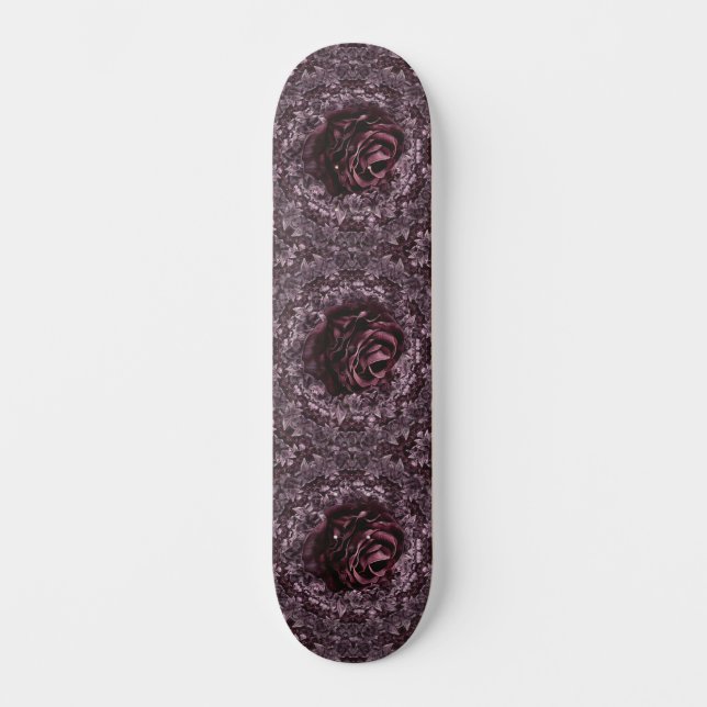 Rose Mandala Skateboard (Vorderseite)