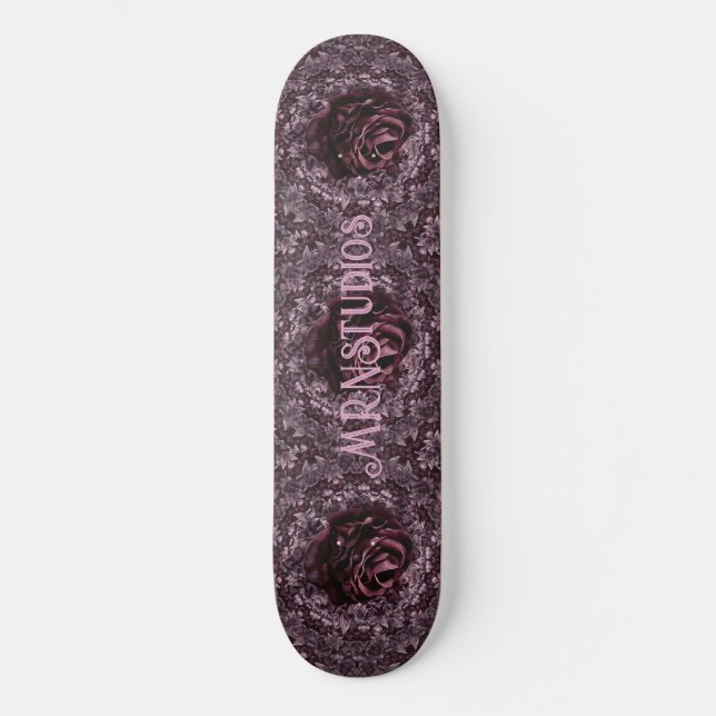 Rose Mandala Skateboard (Vorderseite)