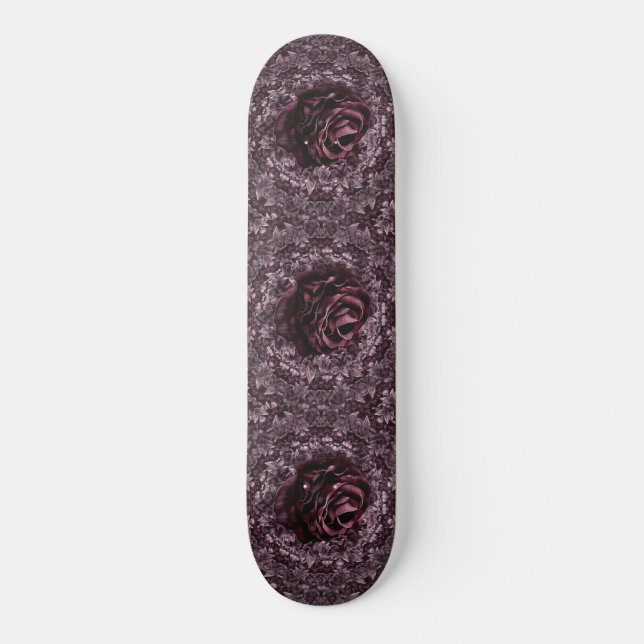 Rose Mandala Skateboard (Vorderseite)