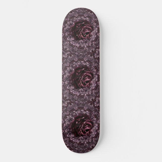 Rose Mandala Skateboard (Vorderseite)