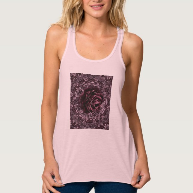 Rose Mandala Tank Top (Vorderseite)