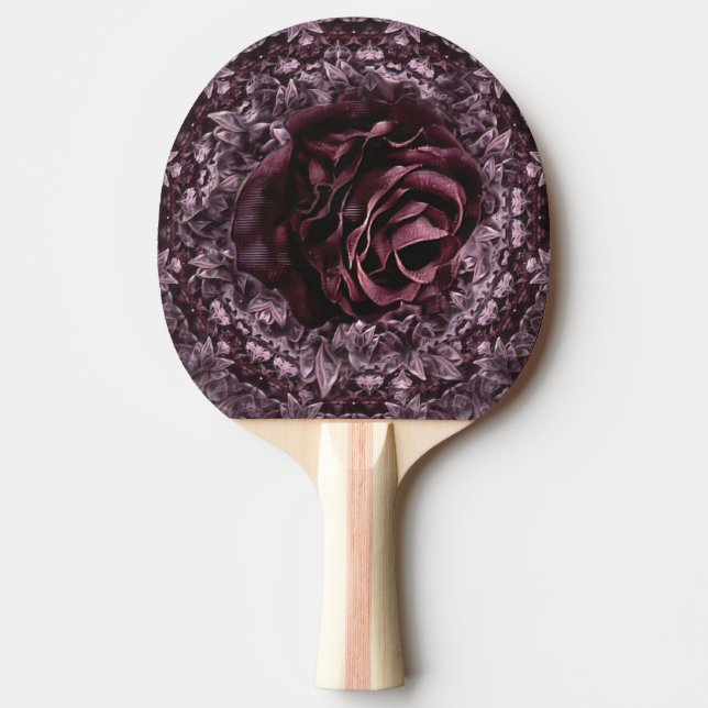 Rose Mandala Tischtennis Schläger (Vorderseite)