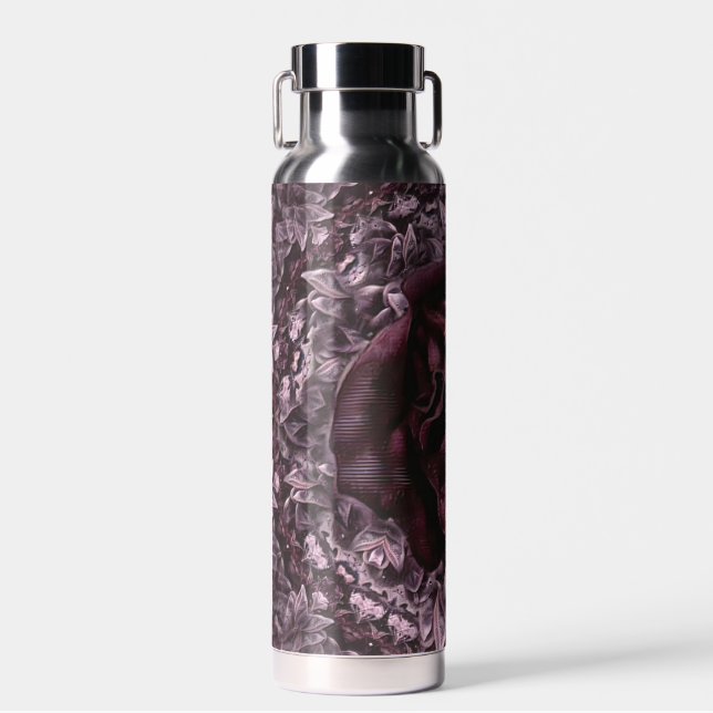 Rose Mandala Trinkflasche (Vorne)