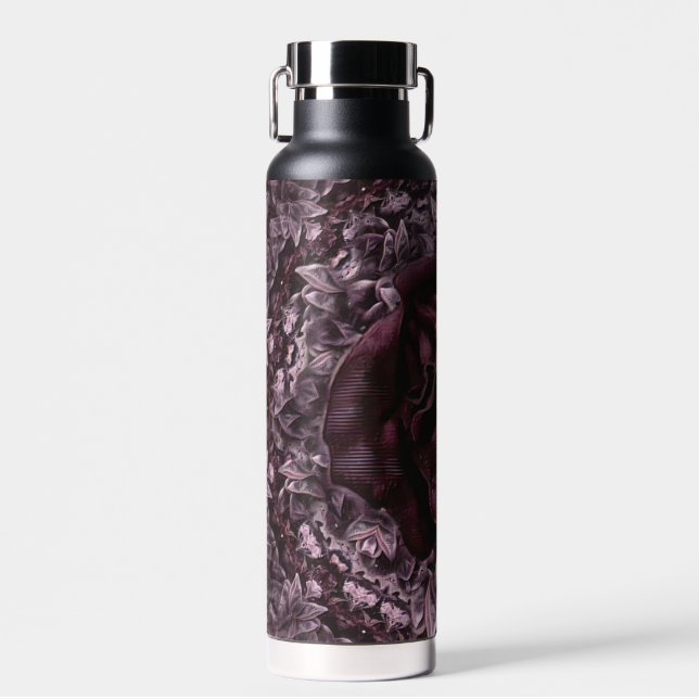 Rose Mandala Trinkflasche (Vorne)