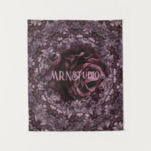 Rose Mandala Wandteppich