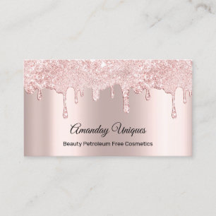 Rose maquilleuse cloue un Carte de visite de cosm