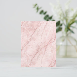 Rose Marble Organic Dusty Rose Rouge Postkarte