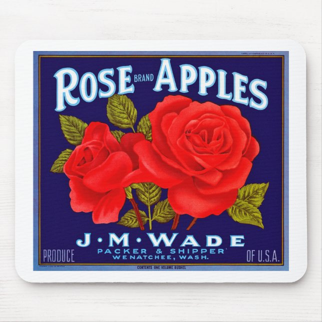 Rose-Markenäpfel Mousepad (Vorne)