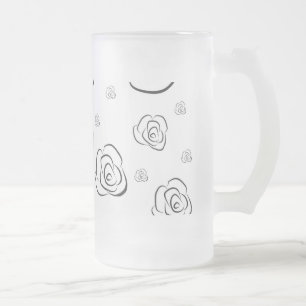 Rose Mattglas Bierglas