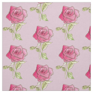 Rose Mauve Mauve Stoff