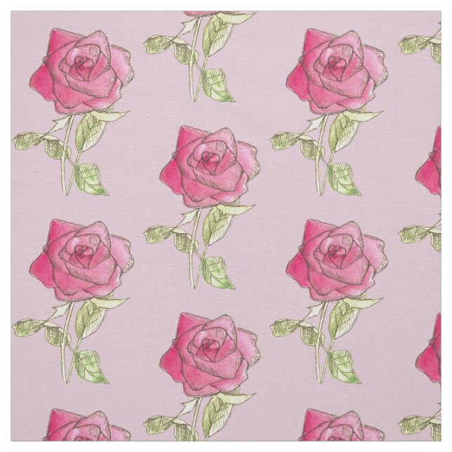 Rose Mauve Mauve Stoff (Muster)