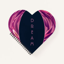 Rose Mauve rose  Carnet spiral