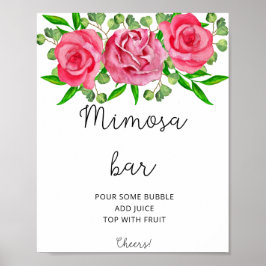 Rose mimosa Bar poster