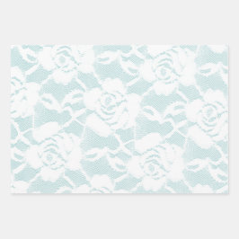 Rose mit blühenden Spitzen Geschenkpapier Set
