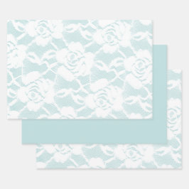 Rose mit blühenden Spitzen Geschenkpapier Set