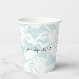 Rose mit blühenden Spitzen Pappbecher