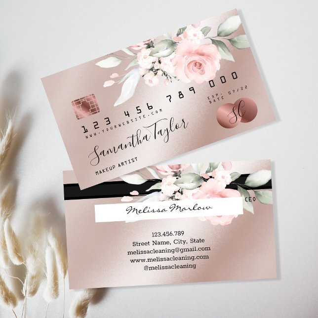 Rose mit Blumenkarte Visitenkarte (Von Creator hochgeladen)