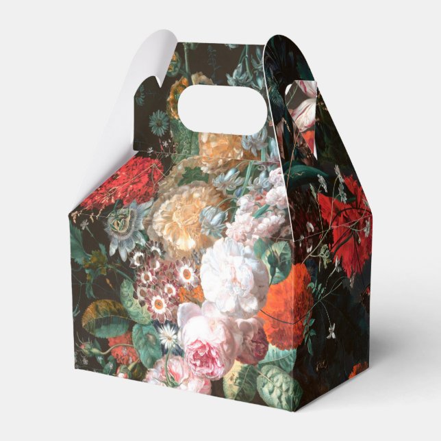Rose mit dunkler Blüte, Malerei Art Fevor Box Geschenkschachtel (Vorderseite)
