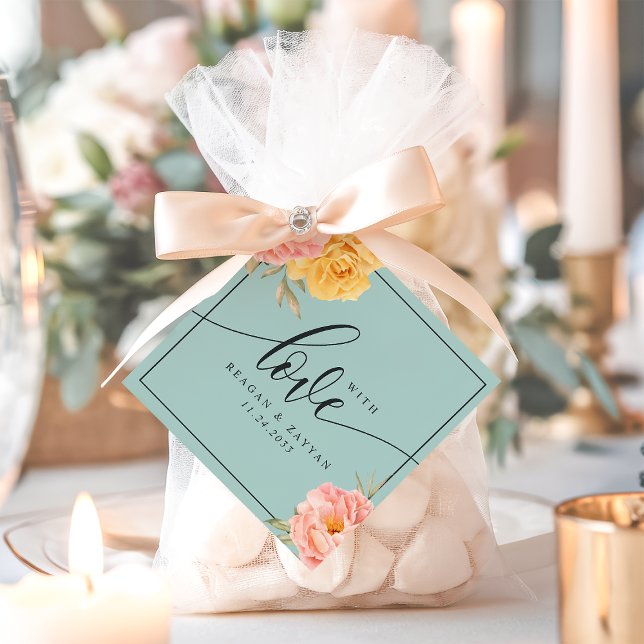 Rose mit Liebe Geschenkanhänger (Von Creator hochgeladen)