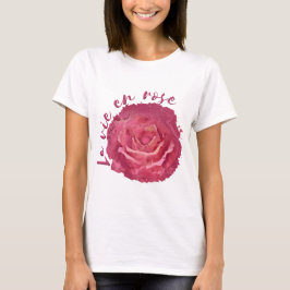 Rose mit Rot- und Rosatönen T-Shirt