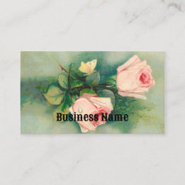 Rose mit Schmetterlingskarte Visitenkarte