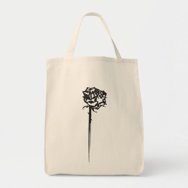 Rose mit Thorns-Miniaturtasche Tragetasche (Vorne)