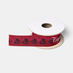 Rose Multifunktionsleisten, benutzerdefinierte Rot Satinband