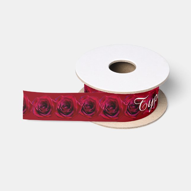 Rose Multifunktionsleisten, benutzerdefinierte Rot Satinband (Spule)