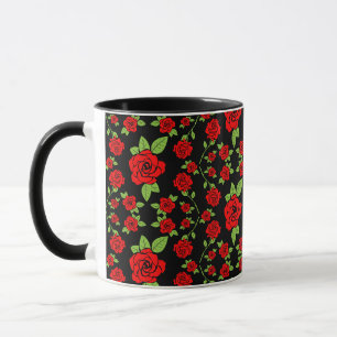 Rose Muster Küche Geschenke Tasse