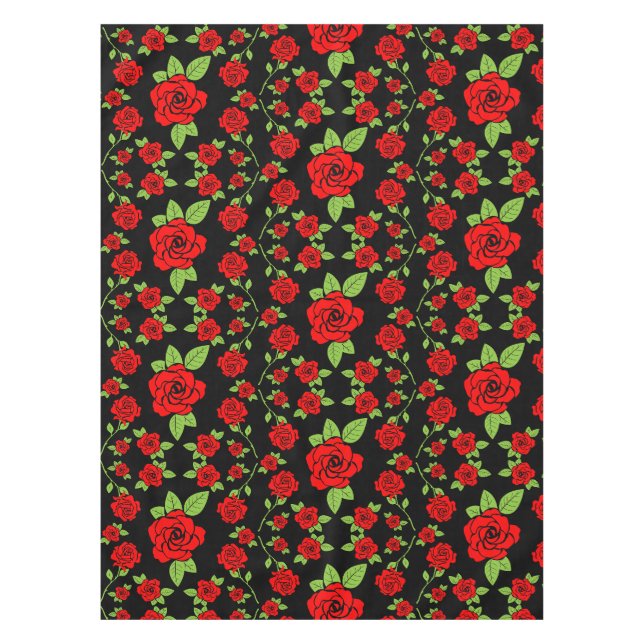 Rose Muster Küche Geschenke Tischdecke (Vorderseite)