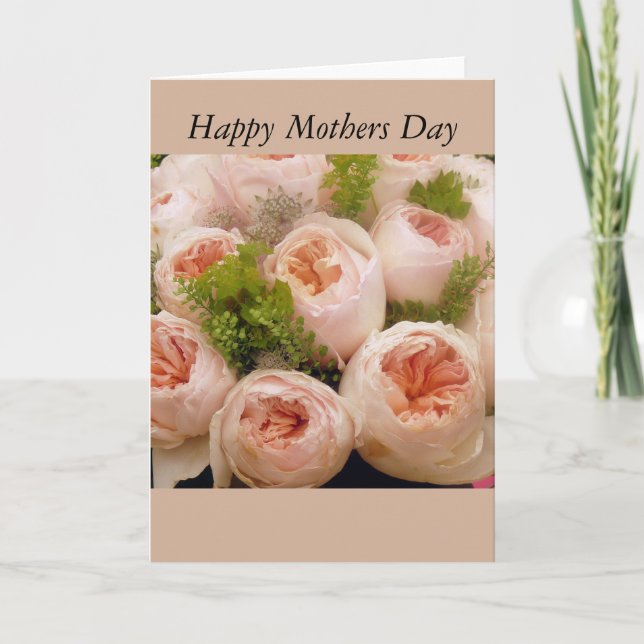 Rose Muttertagskarte Karte (Vorderseite)