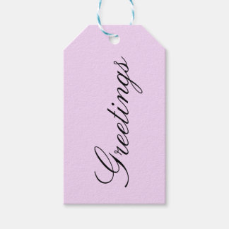 Rose n°1, Rose pastel uni, Étiquette cadeau