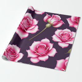 Rose Nahtlose Muster Valentinstag Wrapping Pap Geschenkpapier