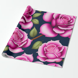 Rose Nahtloses Muster Valentinstag Geschenkpapier