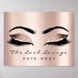 Rose Name Makeup Artist Beauty Studio Lashes Poster