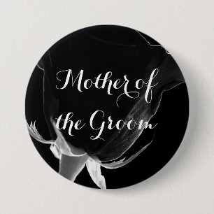 Rose Noire Button